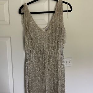 Nadine Merabi Silver Sadie Dress